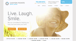 Desktop Screenshot of canyonpointedentalgroup.com