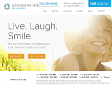 Tablet Screenshot of canyonpointedentalgroup.com